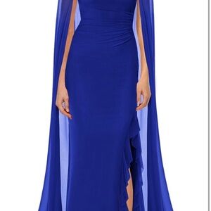 Elegant Blue Evening Gown